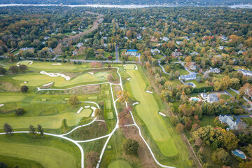 Aerial Drone Landscape of Rumson New Jersey 