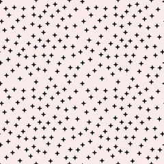 Black small stars wallpaper. White canvas with black four ray stars in vector.