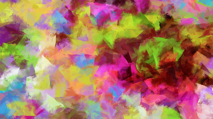 Colorful Abstract Background Painting on Canvas with Strokes. Modern Cover Design Texture.