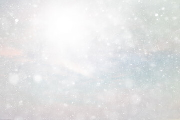 abstract snow background sky snowflakes gradient