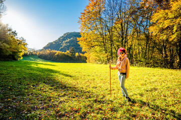 Fototapeta premium Automne dans la campagne du Bugey