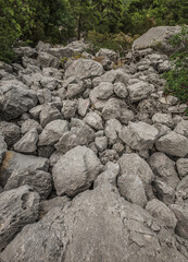 stone rocks in the mountains of Turkey