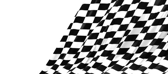 flag finish race sport 3d champion winner