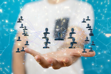 team hierarchy connection group digital