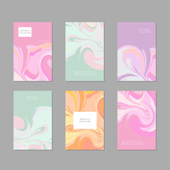 Artistic covers or poster design. Creative colours backgrounds vector design