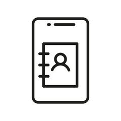 Device line icon. Vector symbol on white background. For Web and APP