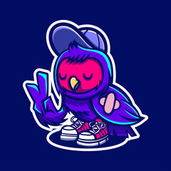 ILLUSTRATION OF COOL OWL