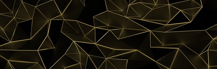 Abstract dark polygonal mosaic background