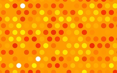 Light Orange vector texture with disks.