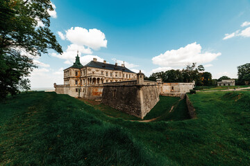 Fototapeta na wymiar Pidhirtsi Castle in the village of Pidhirtsi in Lviv Oblast, western Ukraine