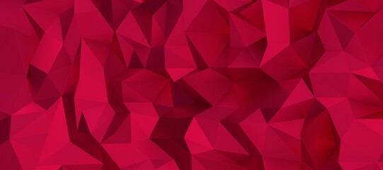 3d render, abstract magenta crystal background, faceted texture, macro panorama, wide panoramic polygonal wallpaper
