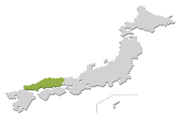 日本地図 中部地方 山梨県 Area Poster Area Area Posters Iokuukan