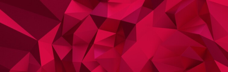 Fototapeta premium High resolution 3d abstract geometric magenta background, triangle seamless