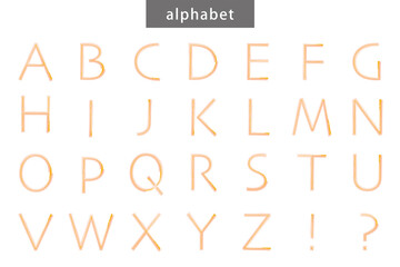 英語 フォント アルファベット 水彩 パステル ベクター 素材 イラスト