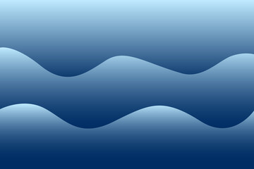 Abstract design background of blue sea or ocean waves. Vector Illustration
