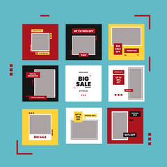 Social media promotional business vector file