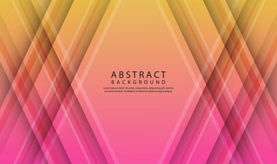 Abstract 3D geometric background overlap layer on bright space with colorful stripes decoration. Modern template element future style concept for flyer, card, cover, brochure, or landing page