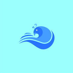 Modern And Smart Waves Bird Travel And Tourism Logo Vector Illustration