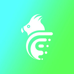 Modern, Professional, Minimalist Bird Technology And Business Industry Logo