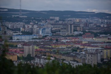 Fototapeta premium Murmansk city panorama