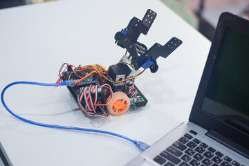 Program a robot to follow a line.