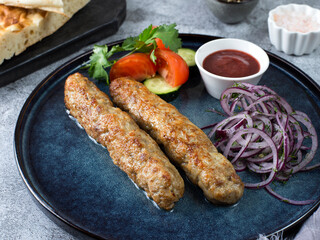 lyulya meat kebab georgian cuisine