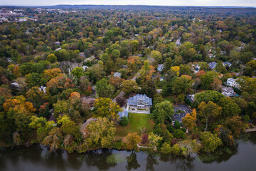 Drone of Princeton in the Autumn