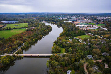 Drone of Princeton in the Autumn