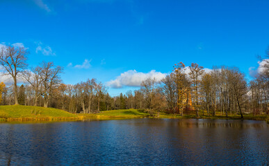 Autumn rivers and ponds of Alexander Park