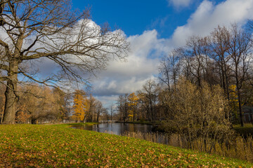 Autumn rivers and ponds of Alexander Park