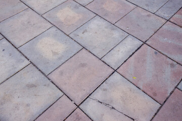 Concrete pavement on the sidewalk for backgrounds. Pavement texture, backgrounds
