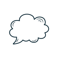 hand drawing speech bubbles or talk bubbles 