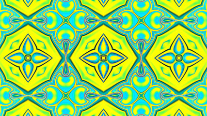 Abstract multicolored symmetrical kaleidoscope background