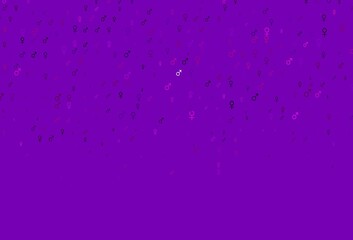 Light pink vector background with gender symbols.