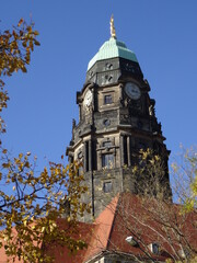 Fototapeta na wymiar Neues Rathaus Dresden