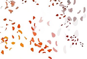 Light red, yellow vector backdrop with abstract shapes.