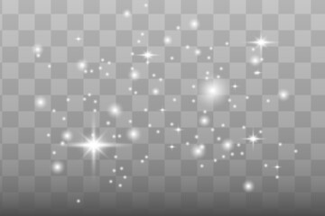 Abstract blue laser beam. Transparent isolated on background. Vector illustration the lighting effect floodlight directional.