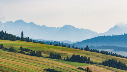 View at the Tatra Mountains from Niedzica