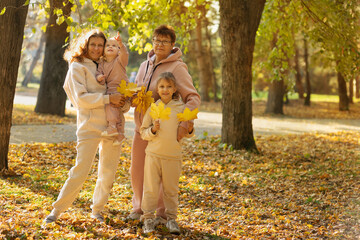 mom and grandmother with children