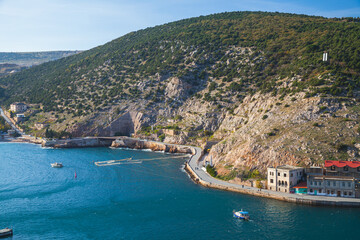 Fototapeta premium Balaklava, a settlement on the Crimean Peninsula