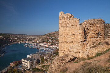 Fototapeta na wymiar Crimea, ancient fortress of Balaklava