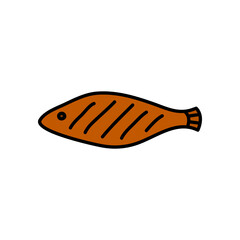 Doodle grilled fish.