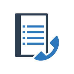 phone call list icon