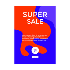 SOCIAL MEDIA POST ILLUSTRATION. FASHION SALE PROMOTION  DESIGN. TEMPLATE BACKGROUND COVER VECTOR