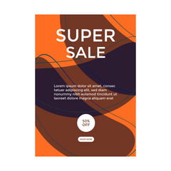 SOCIAL MEDIA POST ILLUSTRATION. FASHION SALE PROMOTION  DESIGN. TEMPLATE BACKGROUND COVER VECTOR