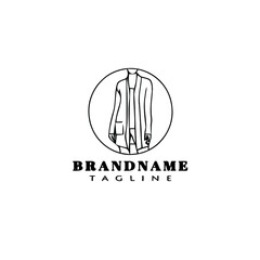 sweater logo cartoon icon design black isolated vector illustration