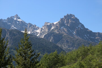 Obraz premium Grand Teton from Taggard Lake, Grand Teton National Park