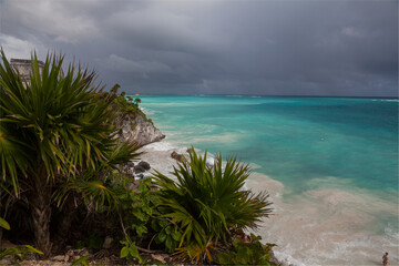 Seascapes of the Yucatan Peninsula. Tulum