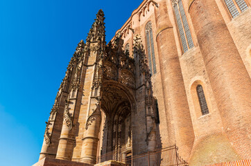 The Sainte Cécile cathedral and the baldachin in Albi, in the Tarn, in Occitanie, France © FredP