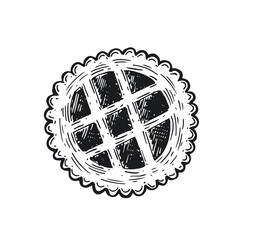  Cookie set hand drawn illustration. Vector.